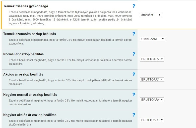 Számlázó, készletkezelő rendszer kapcsolatok